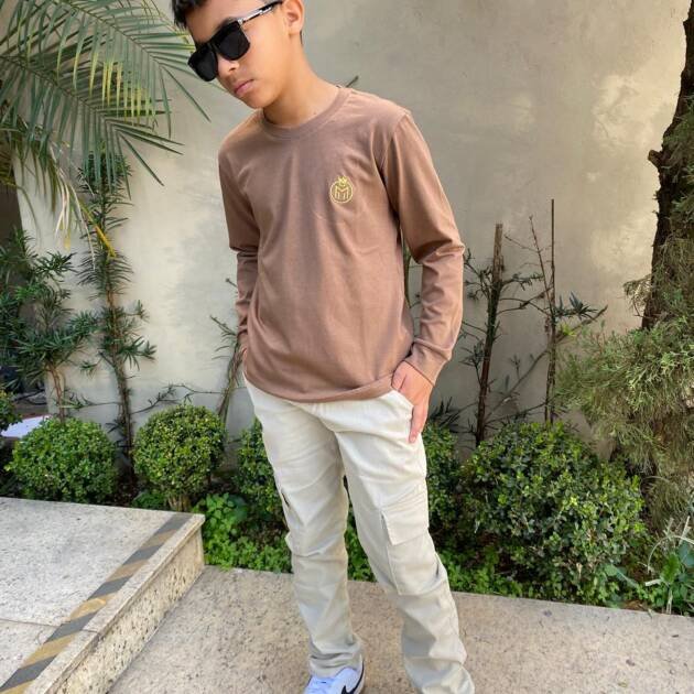 Camisa Elastano Manga Longa Basquinha